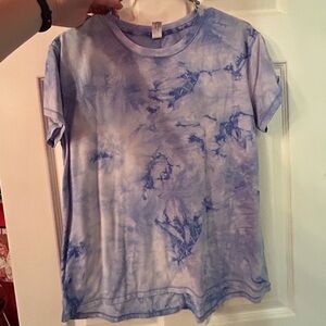 Blue Tie-Dye Short Sleeve Tee